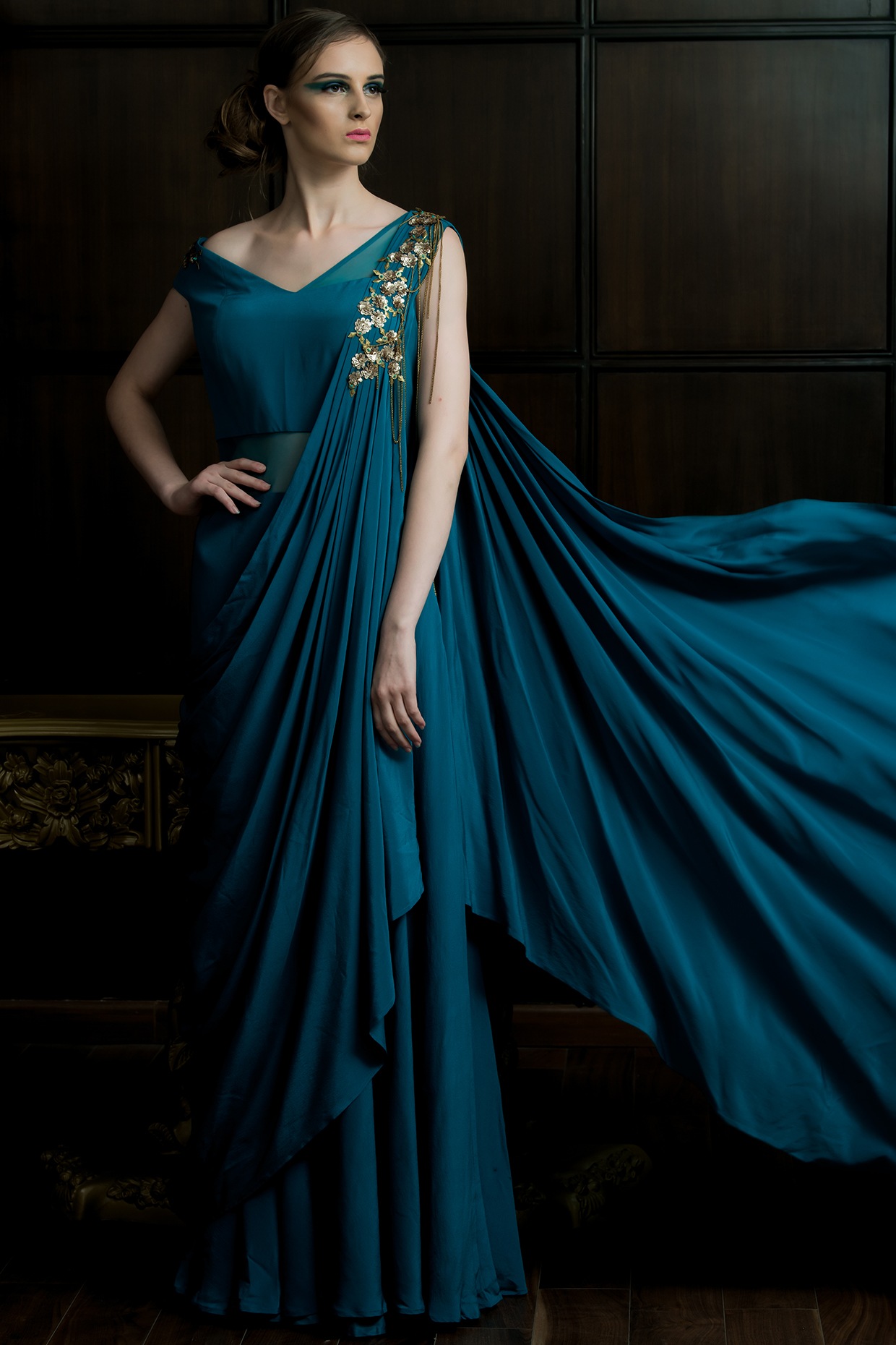 Pin by Indu Mathi on Long gown design | Organza dress, Beautiful dress  designs, Simple frock design
